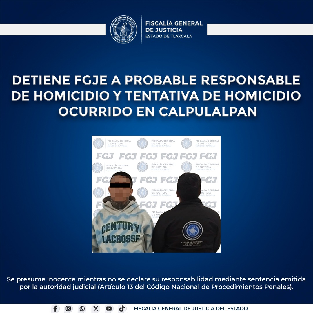 Impactante operativo logra captura clave en Calpulalpan tras intensa investigación en Tlaxcala