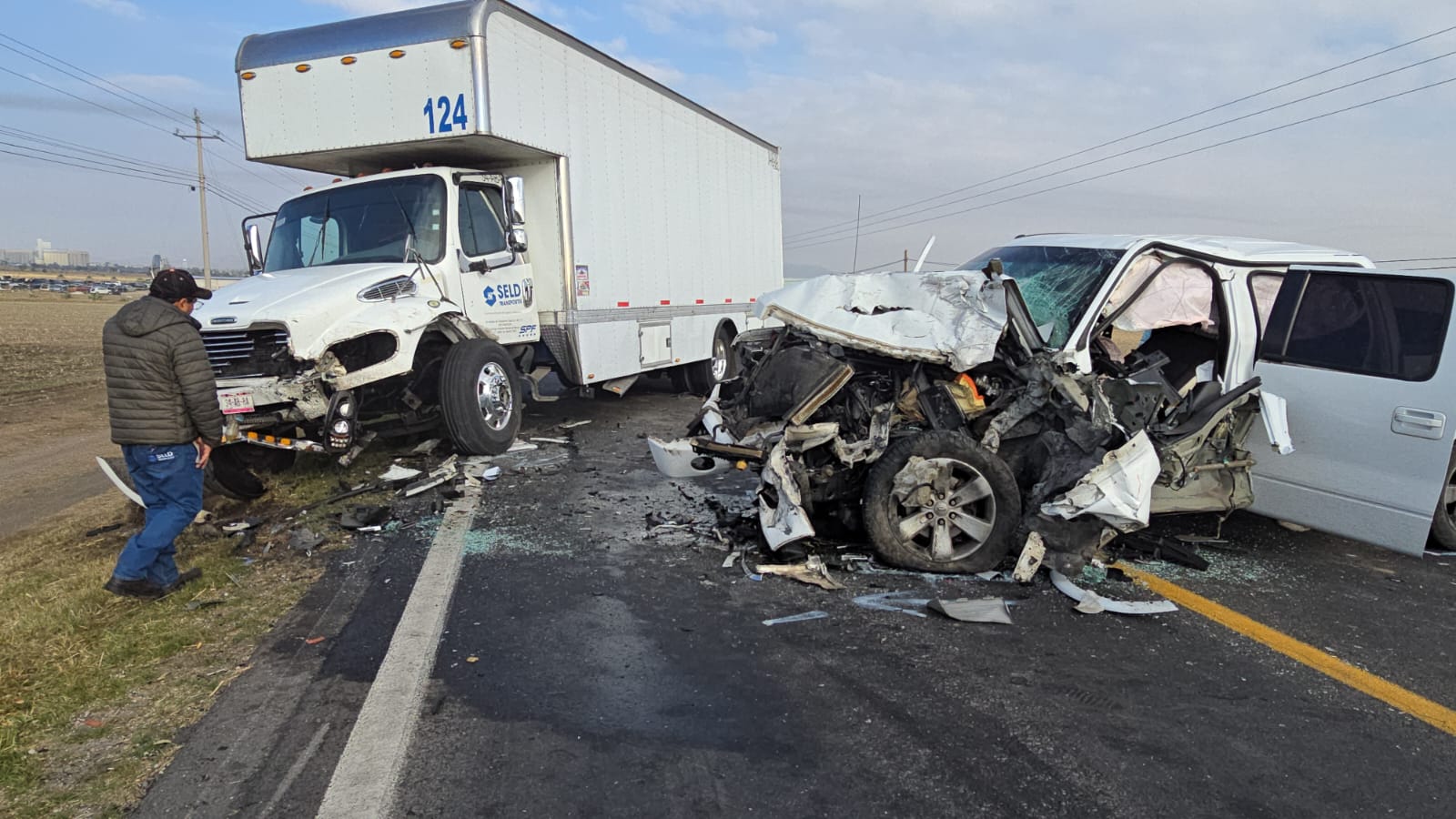 Cuatro lesionados tras choque múltiple en la México–Veracruz a la altura de Calpulalpan