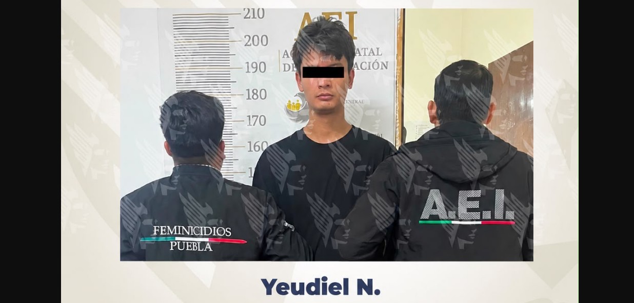 Yeudiel N. fue vinculado a proceso por feminicidio en Puebla.