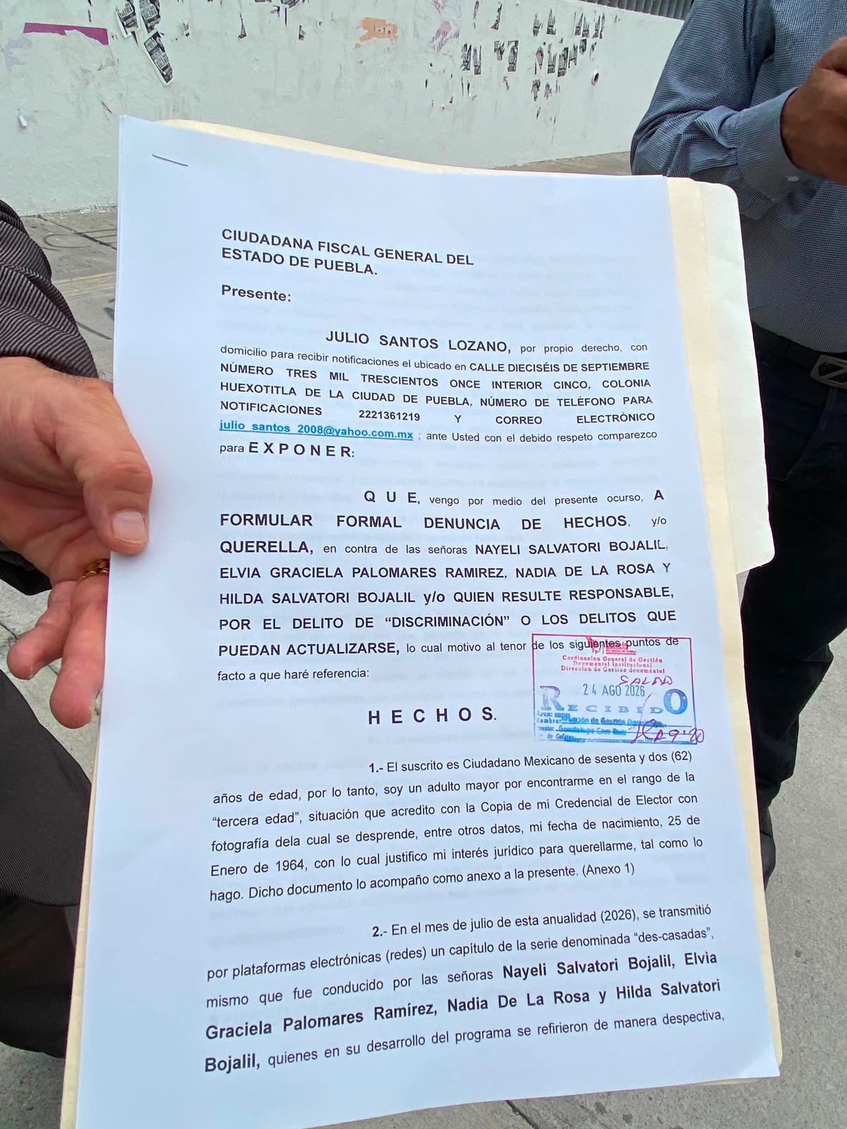 Abogado denuncia ante Fiscalía a cuatro personas por comentarios en podcast “Des-casadas”