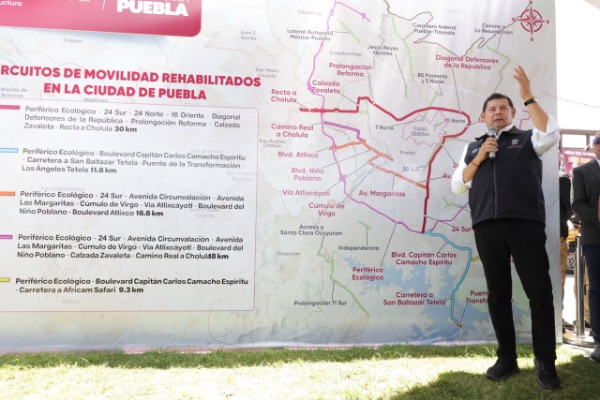 Anuncian pavimentación de 53 mil calles en Puebla capital