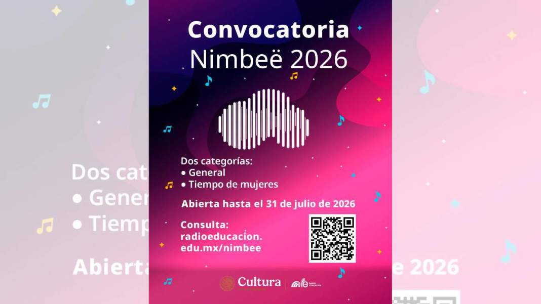 Fernanda Tapia invita a músicos de Tlaxcala a participar en Nimbeë 2026.