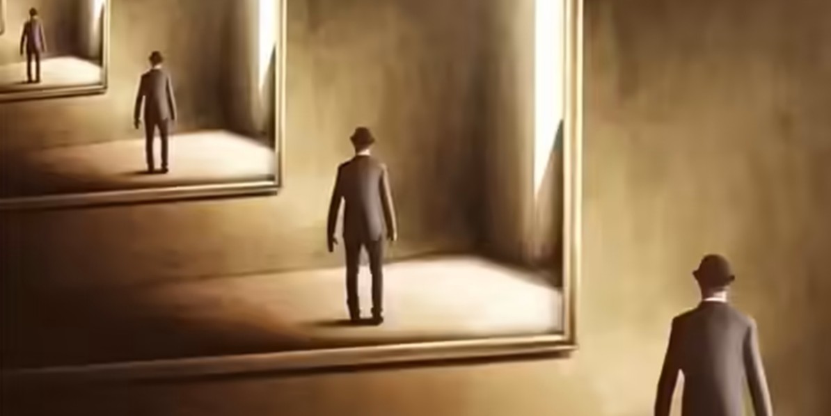 Ilustración del cerebro relacionada con la sensación de déjà vu.