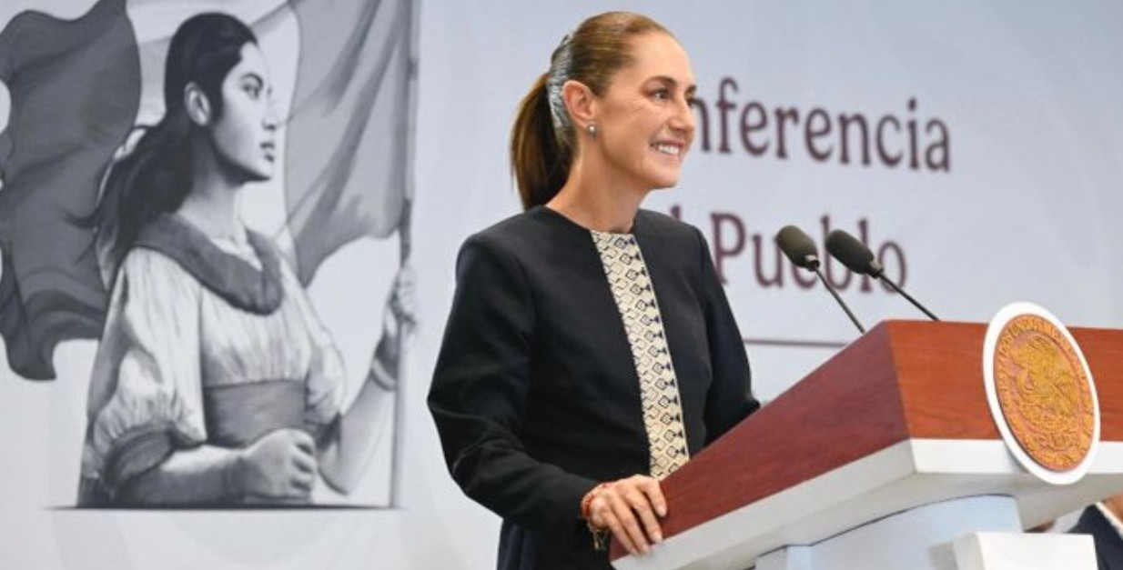 Claudia Sheinbaum durante conferencia sobre inversiones en el Estado de México.