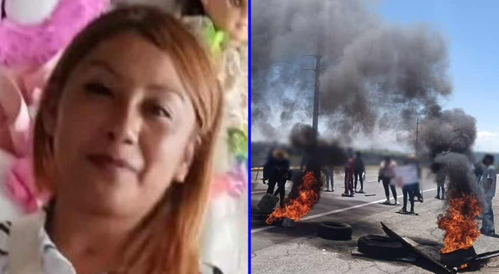 Familiares bloquean la autopista México-Puebla por la desaparición de Maricela Ruiz.