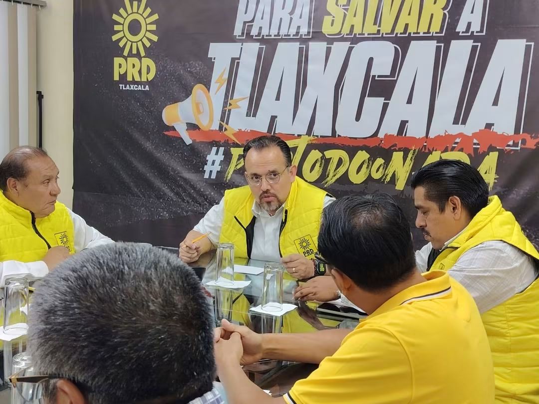 Manuel Cambrón presume estrategia de fortalecimiento para el PRD en Tlaxcala