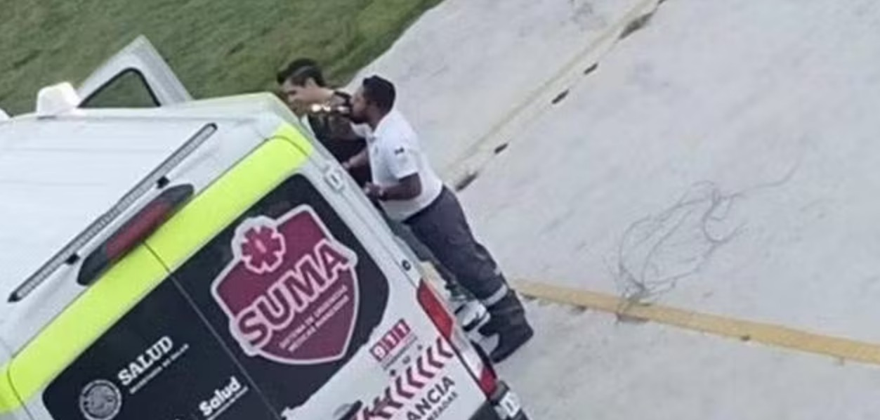 Ambulancia de SUMA en hospital de San Martín Texmelucan