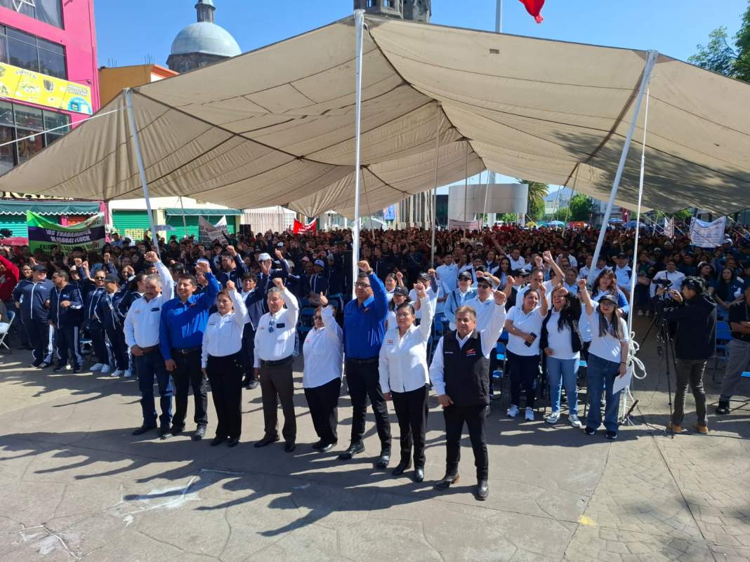 Trabajadores de Tlaxcala alzan la voz: piden bajar ISR y mejorar salarios y servicios