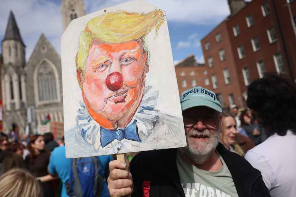 Donald Trump durante su visita a Irlanda