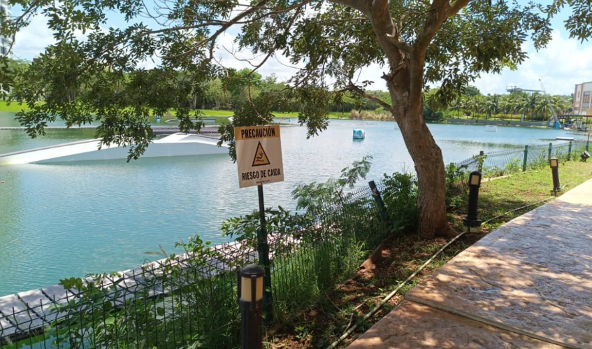 Lago artificial donde fue detectada la ameba en Mérida