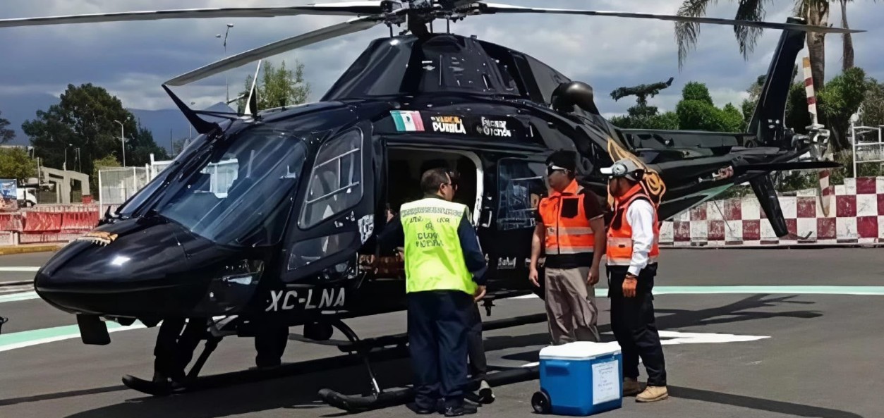 Hígado trasladado de Puebla a CDMX