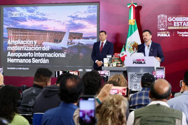 Modernizar el aeropuerto Hermanos Serdán no generará deuda a Puebla, afirma Armenta