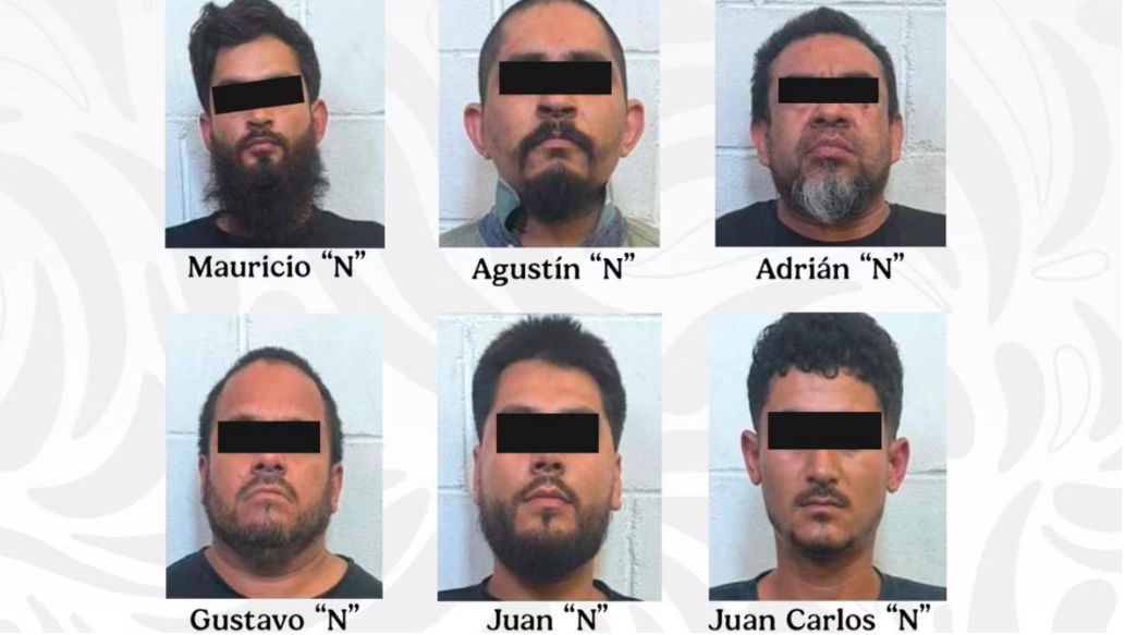Fuerzas de seguridad durante operativo en Puerto Peñasco