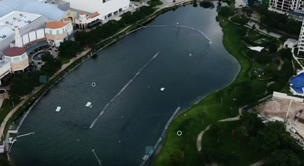 Lago artificial de Fornelos Wake en Mérida