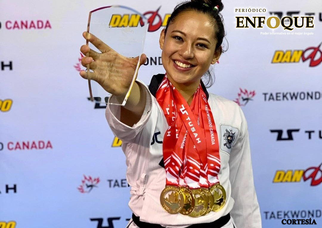 Ana Zulema Ibáñez fue MVP del Canadá Open de Taekwondo