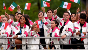 Atletas mexicanos desfilan en la inauguración de los Juegos Olímpicos Paris 2024 