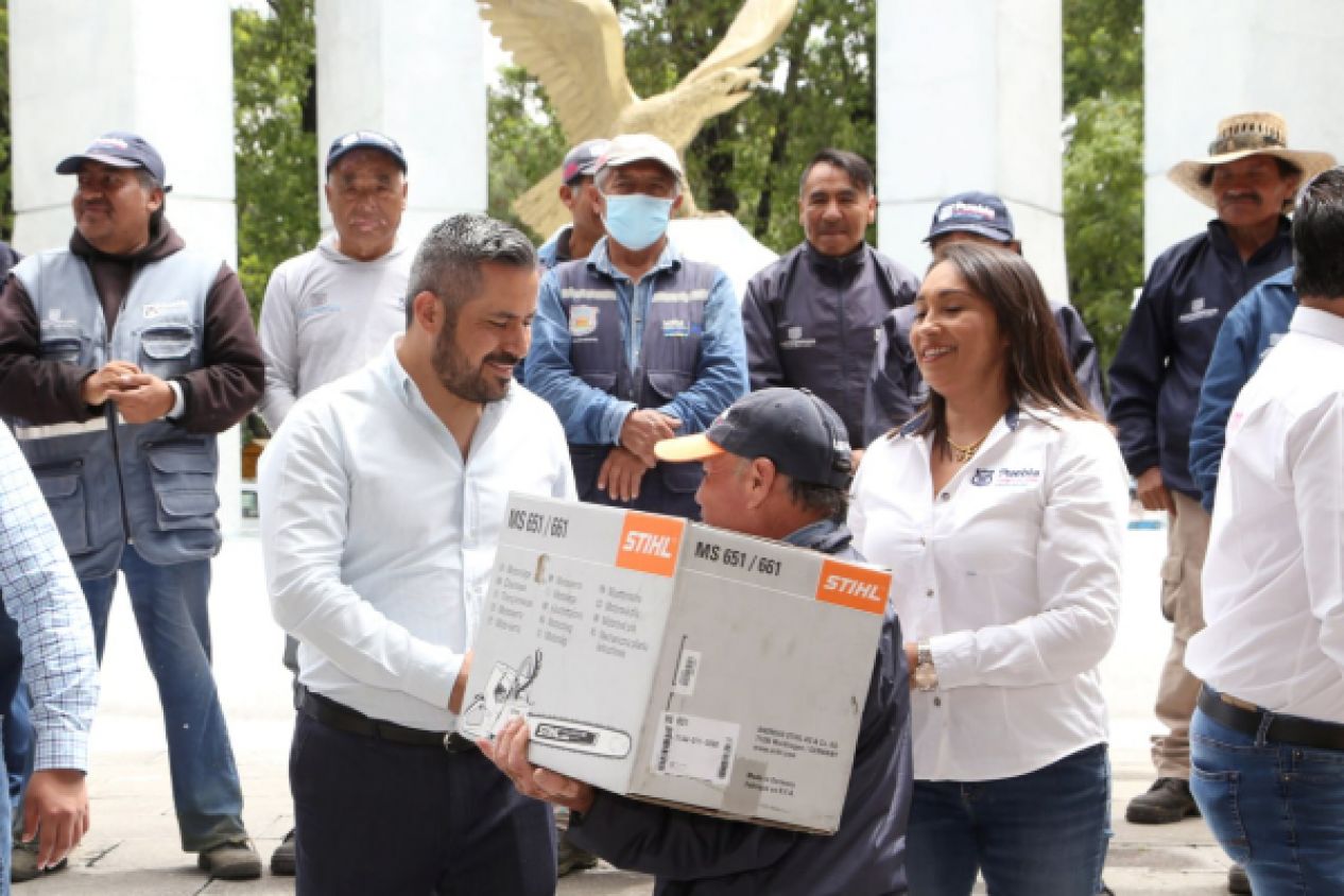 Ayuntamiento de Puebla refuerza equipamiento para trabajadores de servicios públicos con inversión de 1.3 Millones de Pesos
