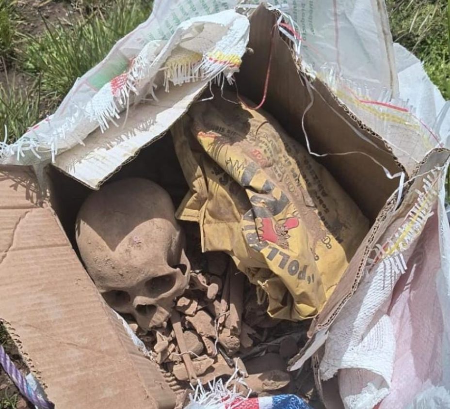 Hallan presuntos huesos humanos dentro de una caja abandonada en Tlaxco