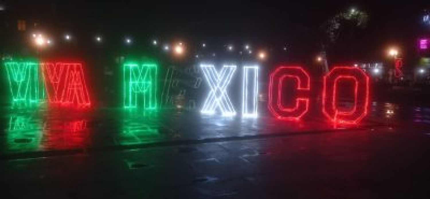 Letras con luz -  México