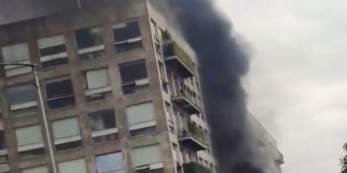 Se registró un incendio en un edificio de la alcaldía Azcapotzalco 