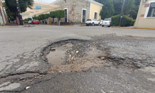 Fuertes lluvias causan estragos en calles y avenidas de Tlaxcala