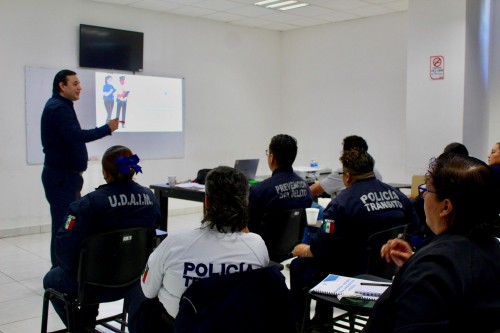 Mantiene policía de San Andrés Cholula capacitación continua  
