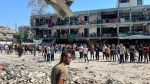 Bombardeo israelí contra una escuela en Franja de Gaza
