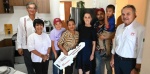 Foto: Cortesía Claudia Sheinbaum durante la entrega de viviendas en Tamaulipas