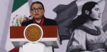 Foto: Cortesía Rosa Icela Rodríguez durante una conferencia