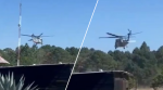 Foto: Cortesía Helicóptero militar accidentado dentro de un campo militar en Durango.