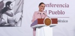 Foto: Cortesía Claudia Sheinbaum durante un evento en Palacio Nacional