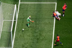 Foto: Cortesía Mikel Merino celebra el gol que clasificó a España ante Bélgica en el Mundial 2026.