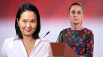 Foto: Cortesía Claudia Sheinbaum y Keiko Fujimori en fotografías de archivo.