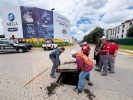 Por: Lula Pineda Hundimiento detectado en la calle 22 Norte y 14 Oriente de San Andrés es valorado para su reparación