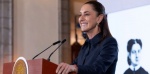 Foto: Cortesía Claudia Sheinbaum durante conferencia sobre mexicanos en Estados Unidos.