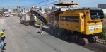 Foto: Cortesía Trabajos de rehabilitación en una avenida del sur de Puebla.