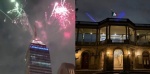 Foto: Cortesía Drones y luces iluminan el cielo de la Ciudad de México antes del Mundial.