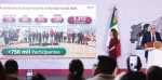 Foto: Cortesía Claudia Sheinbaum presenta avances del Mundial Social 2026.