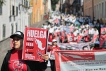 Foto: Cortesía Miles marchan en Puebla por jornada de 40 horas y mejores salarios