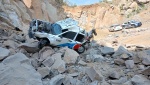 Foto: Cortesía Abandonan taxi con huellas de choque en zona minera de Yauhquemehcan