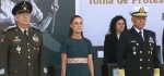 Foto: Cortesía Sheinbaum en ceremonia del 5 de mayo en Puebla