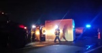 Foto: Cortesía Unidad incendiada tras accidente en la Autopista Siglo XXI cerca de Atlixco