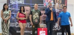 Foto: Cortesía Julio César Chávez y Travieso Arce durante el pesaje en Puebla.