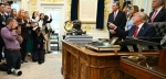 Foto: Cortesía Periodistas frente a la Casa Blanca
