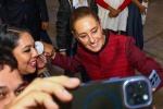 Por: Lula Pineda Tonantzin Fernández presente en visita de Claudia Sheinbaum