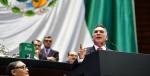 Foto: Cortesía Alejandro Moreno durante su discurso en el Congreso.