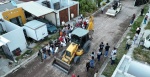Foto: Cortesía Pavimentación de calle en Atlixco
