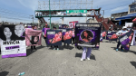 Foto: Cortesía Familiares de Helen Ramírez protestan en Bordo de Xochiaca.