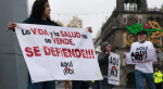 Foto: Cortesía Activistas protestan contra la planta de amoniaco de Topolobampo.